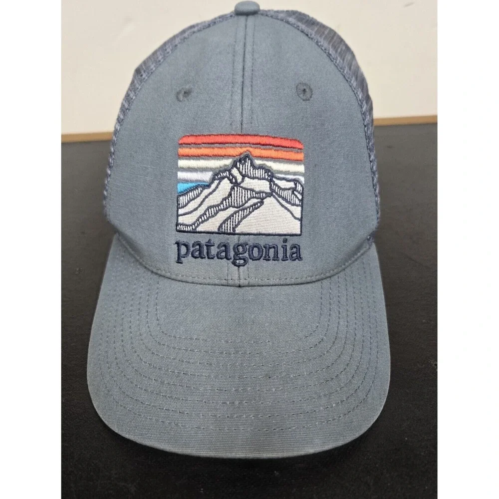 Patagonia Trucker Netplus  Snapback Hat Mesh Back Adjustable Blue Cap